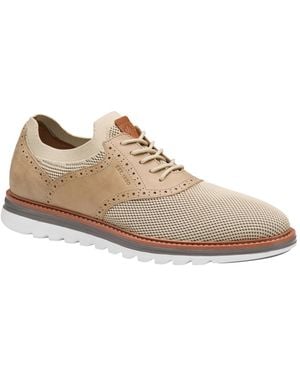Johnston & Murphy Knit Lace-up Dress Shoes - White