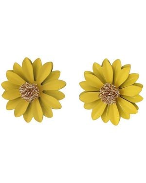 SOH Sunflower Stud Earrings - Yellow