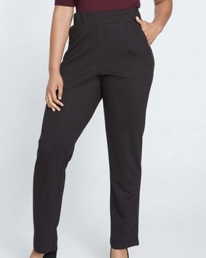 UNIVERSAL STANDARD Plus Size Smart Signature Ponte Pants Long - Black
