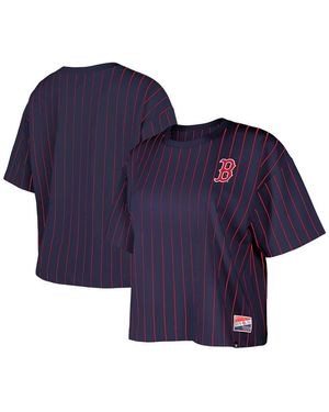 KTZ Boston Red Sox Boxy Pinstripe T-shirt - Blue