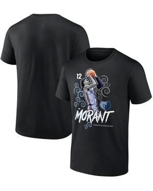 Fanatics Mto Label Ja Morant Memphis Grizzlies Competitor T-shirt - Black