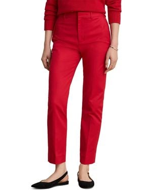 Ralph Lauren Petite Slim Straight Ankle Pants - Red