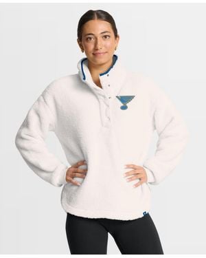 Fanatics St. Louis Blues Rush Sherpa Half-snap Pullover - Natural
