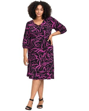 Avenue Plus Size Audrey Ity Dress - Purple