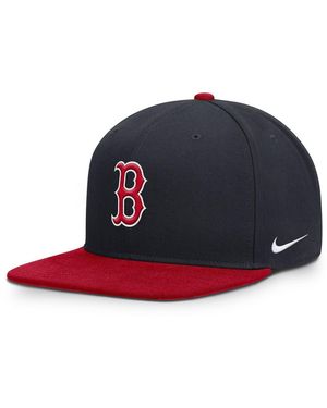 Nike Navy/red Boston Red Sox Primetime Pro Dri-fit Snapback Hat - Blue