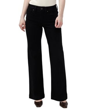Silver Jeans Co. Avery High-rise Wide-leg Jeans - Black