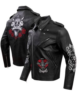 FREEZE MAX Looney Tunes Dispicable Biker Full-zip Jacket - Black