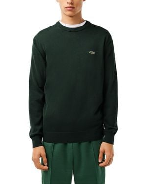 Lacoste Solid Croc Sweater - Green