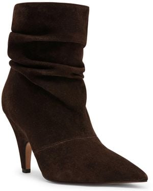 Steve Madden Elora Stiletto Slouch Booties - Brown