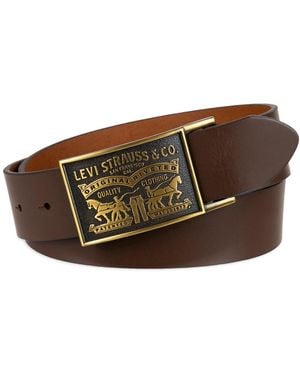 Levi's Plaq Bridle Jean Belt - Brown