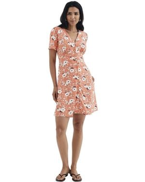 Finery London Orlagh Floral Short Dress - Pink