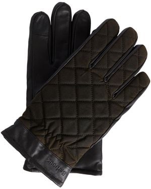 Barbour Dalegarth Tech Touch Quilted Gloves - Black
