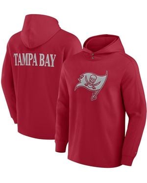 Fanatics Tampa Bay Buccaneers Elements Blaze Tri-blend Long Sleeve Hoodie T-shirt - Red