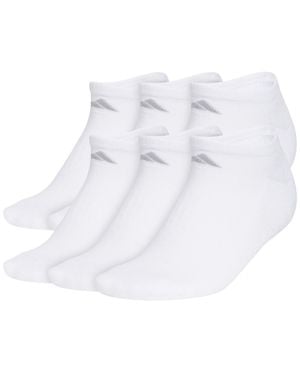 adidas No Show Athletic Cushioned Socks - White