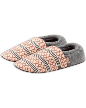 feel good Laidback Slipper Artisan Woven Indoor Closed Heel House Shoes - Pink