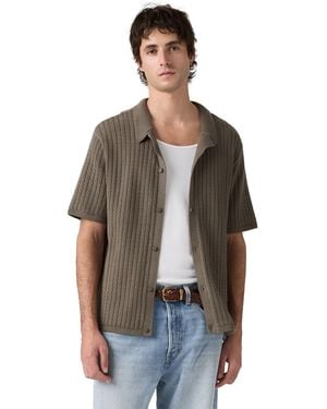 Levi's Knit Camp Short-sleeve Shirt - Brown