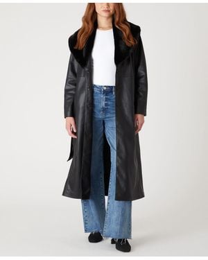 Blank NYC Late Night Feels Long Sleeve Coat - Black