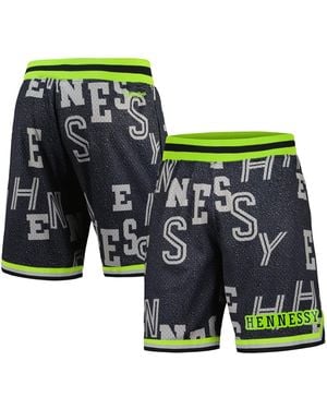 Mitchell & Ness Nba X Hennessy Neon Concrete Game Day Shorts - Green