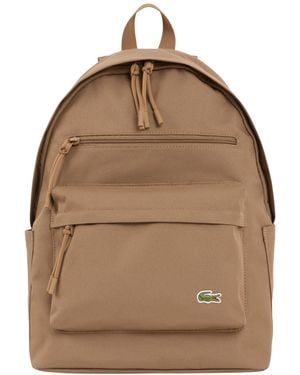 Lacoste Neocroc Logo Detail Backpack - Brown