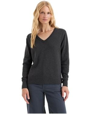 Pact Essential Long-sleeve V-neck Sweater - Black