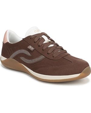 Ryka Era Low Profile Lace Up Sneakers - Brown