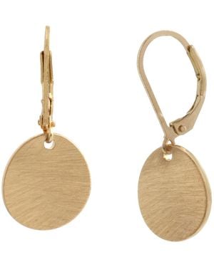 Robert Lee Morris Disc Drop Earrings - Metallic
