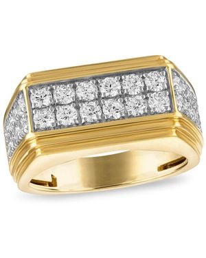 Macy's Lab Grown Diamond Round Ring (1-1/2 Ct. T.w. - Metallic