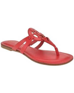 Tommy Hilfiger Lerriz Flat Thong Sandals - Red