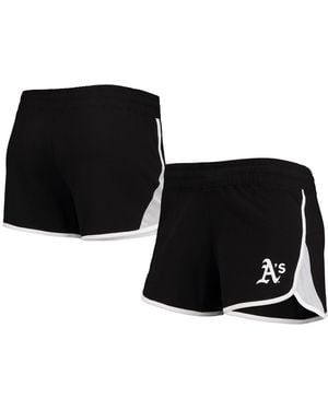 KTZ Oakland Athletics Stretch French Terry Shorts - Black