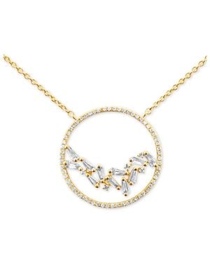 Le Vian Vanilla Diamond Baguette Cluster Pendant Necklace (1/2 Ct. T.w. - Metallic