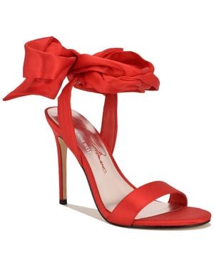 Nine West Mmonroe Round Toe Dress Sandals - Red