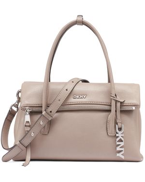 DKNY Rivington Medium Satchel Handbag - Natural