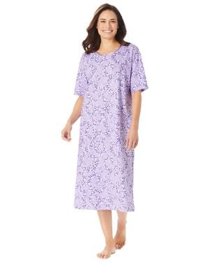 Dreams & Co. Long Tagless Sleepshirt - Purple