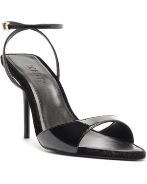 SCHUTZ SHOES Elodie Buckle Ankle Strap Sandals - Black