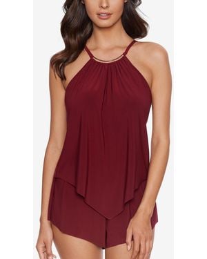 Magicsuit Tummy Control Romper-style One-piece Swimsuit - Red