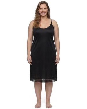 Comfort Choice Plus Size Full Slip Snip-to-fit Dress Liner - Black