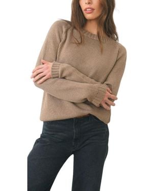 Paneros Clothing Cotton Sloane Crewneck Pullover Sweater - Brown