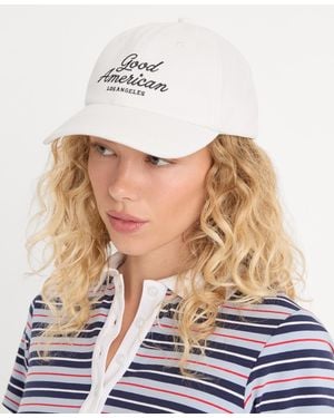 GOOD AMERICAN Embroidered Baseball Hat - Blue