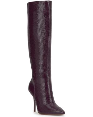 purple dress brown boots Purple Haze Boots – The Ruby Sparkles main image 1