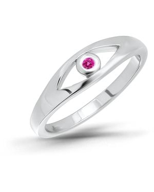 Macy's Cubic Zirconia Evil Eye Ring - White