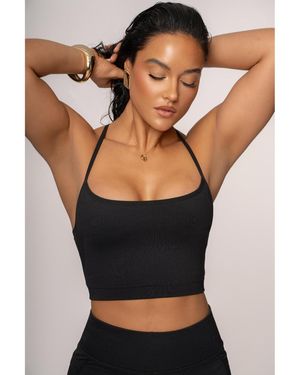 JLUXLABEL Active Crop Top - Black