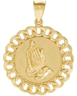 Macy's Praying Hands Pendant - Metallic