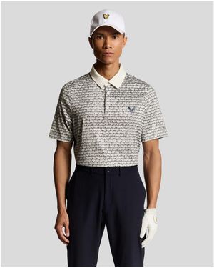 Lyle & Scott Golf Divot Polo Shirt - Gray