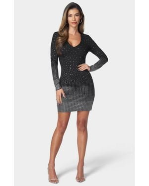 Bebe Ombre Crystal Mini Dress - Multicolor