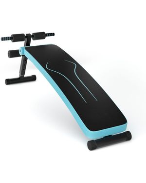Skonyon Folding Weight Bench Adjustable Sit-up Board Workout Slant Bench - Blue