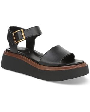 Giani Bernini Teagann Platform Wedge Sandals - Black