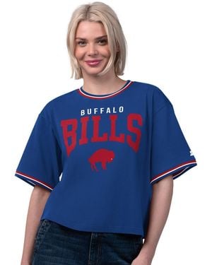 Starter Buffalo Bills Vintage Ace Oversized Cropped T-shirt - Blue