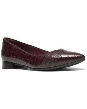 Clarks Collection Natalyn Wish Pointed Toe Flats - Brown