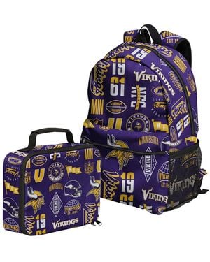 Outerstuff Minnesota Vikings Backpack And Lunchbox Set - Blue