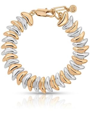 Ettika Gold-plated Metal Moderna Bracelet - Metallic